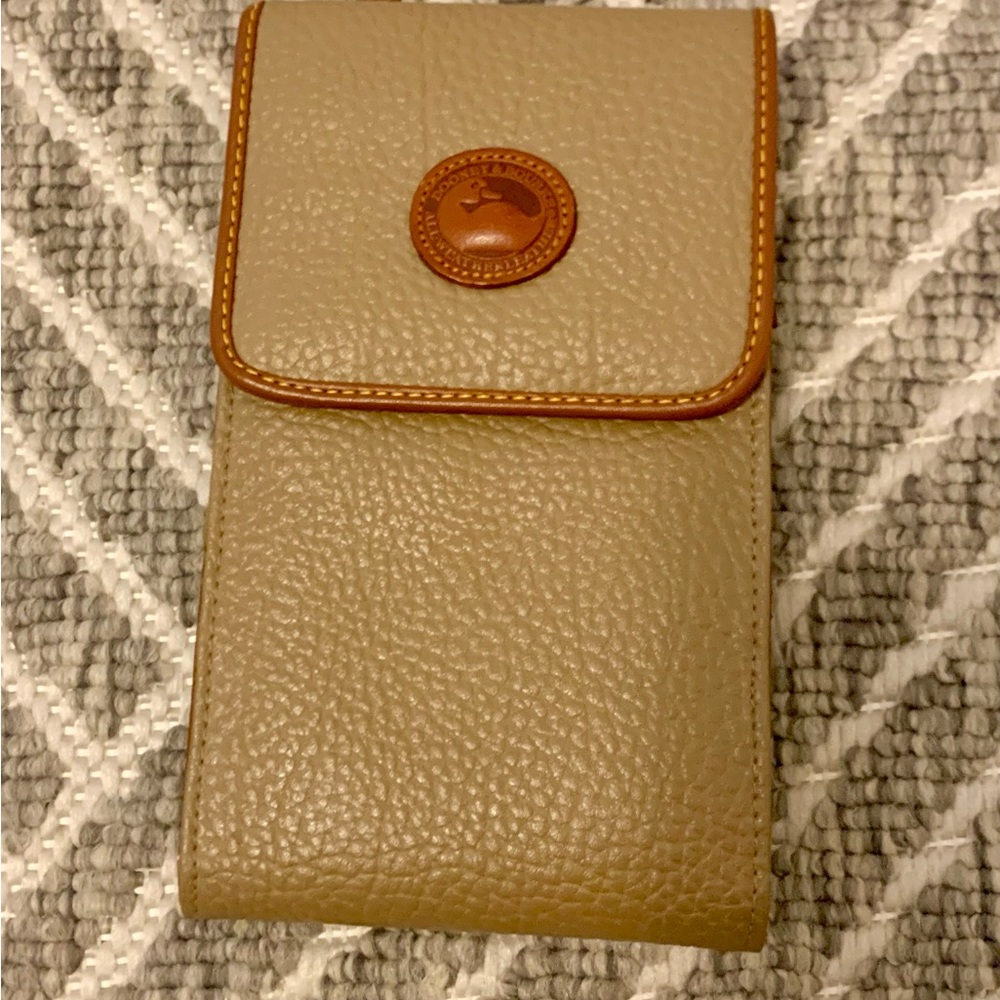 Dooney & Bourke Tan Leather Phone Holster